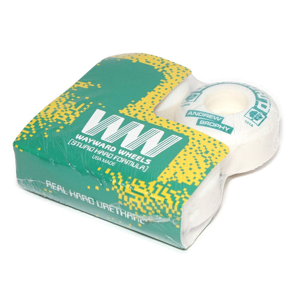 Wayward Classic Pro - Andrew Brophy (White / Green) Skateboard Wheels - 54mm