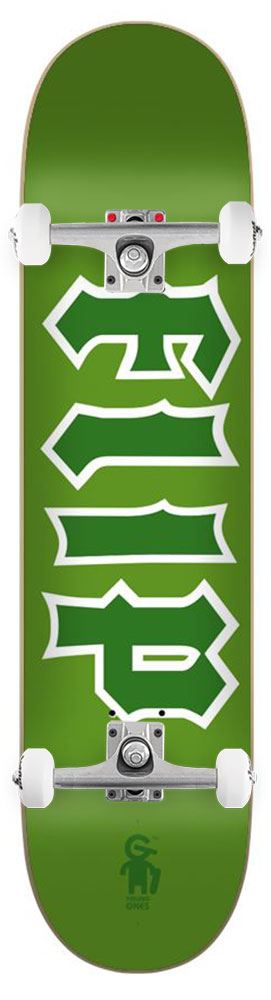 Flip Team Cancelled Youg One Green Flip x Venom Custom Complete Skateboard - 7.6