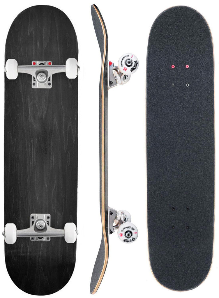Venom Custom Complete Skateboard  - Black/Raw - 8.0" - Skatewarehouse.co.uk