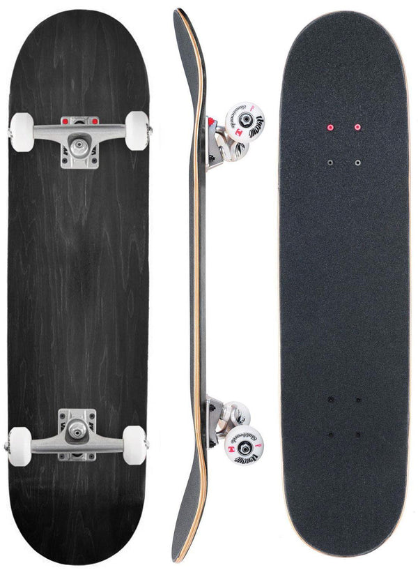 Venom Custom Complete Skateboard  - Black/Raw - 8.0