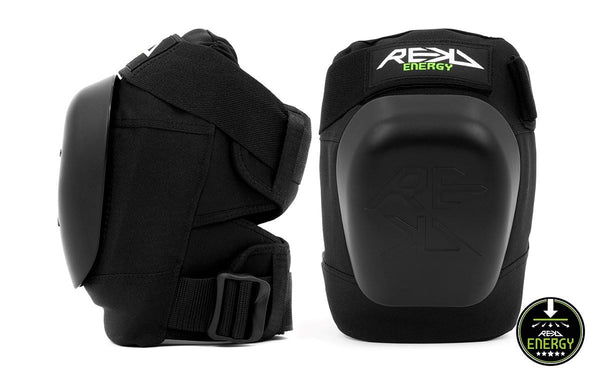 REKD Energy Patrol Skateboard Skate BMX Ramp Knee Pads - Black - Skatewarehouse.co.uk