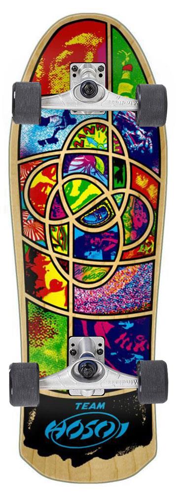 Santa Cruz Reissue Hosoi Irie Eye x Mindless Custom Surf Skate Skateboard - 9.95