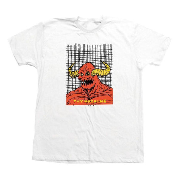 Toy Machine Welcome To Hell Monster Tee White - Skatewarehouse.co.uk