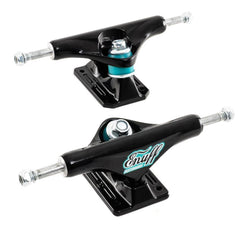 Enuff Decade Pro Skateboard Trucks - Black / Black - 129mm - Skatewarehouse.co.uk