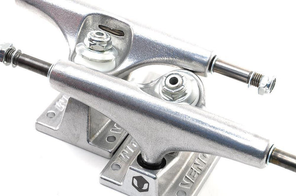Venom x Skatewarehouse Full Skateboard Undercarriage Kit - Pro Hollow Raw Trucks - Skatewarehouse.co.uk