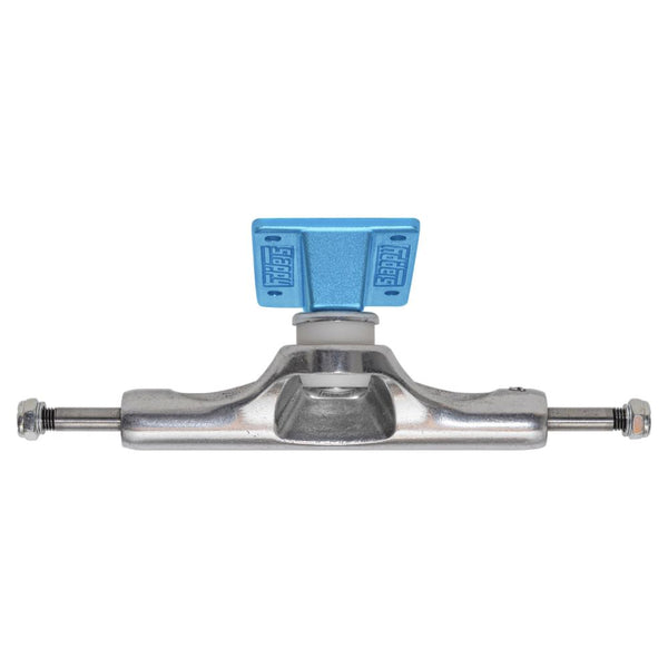 Slappy ST1 Inverted Hollow Lights / Ultra Low Kingpin Polished / Light Blue Skateboard Trucks - 5.5