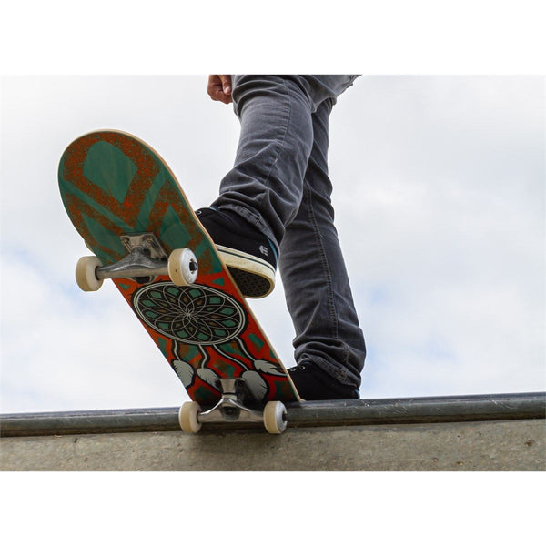 Enuff Dreamcatcher Teal Orange Junior Complete Skateboard - 7.25