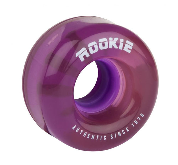 Rookie Quad Wheels Disco (4 Pack) - Clear Purple - Skatewarehouse.co.uk