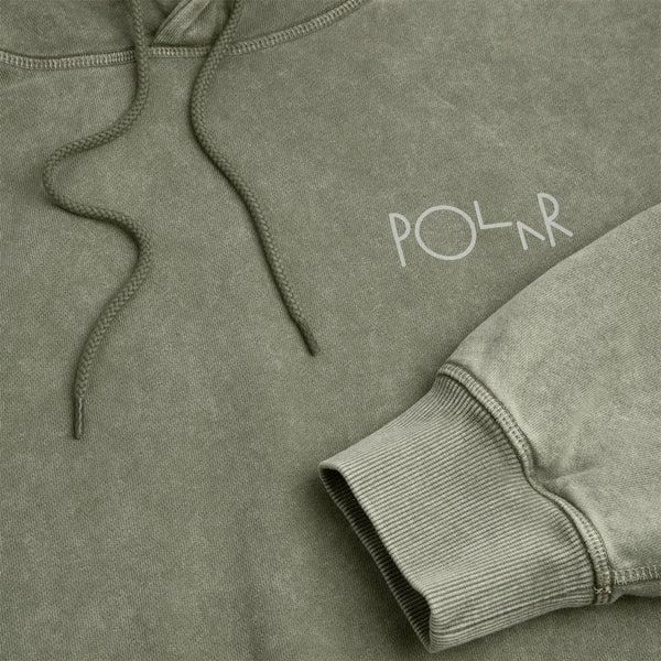 Polar Skate Co Fade Frank Hoodie (Army Green) - L