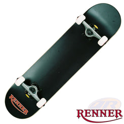 Renner Pro - 7 Ply, Virus Trucks, Abec 9 - Black Complete Skateboard - 7.75" - Skatewarehouse.co.uk