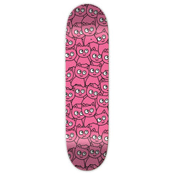 Meow Sticker Pile Deck Pink 7.5"