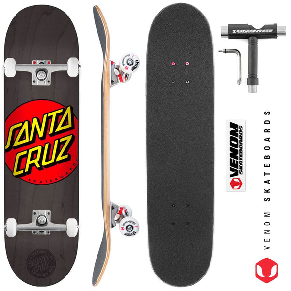 Santa Cruz Classic Dot x Venom Skateboards Custom Complete Skateboard - 8.25 - Skatewarehouse.co.uk