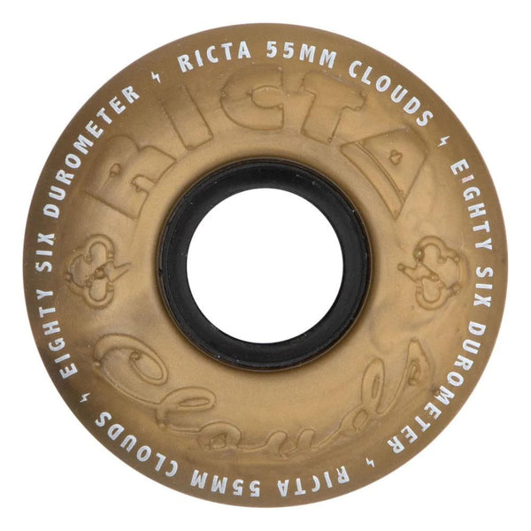 Ricta Skateboard Wheels 55mm Clouds Metallic Gold - Gold - Skatewarehouse.co.uk