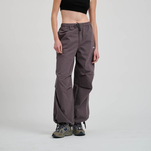 Santa Cruz Womens Pant Strip Parachute Pant - Slate Grey - Skatewarehouse.co.uk