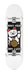 Enuff Designer - 7.75" - Lucky Cat White x Venom Custom Complete Skateboard - 7.75"