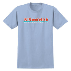Krooked T-Shirt Skateboardin - Light Blue / Red / White / Blue - Skatewarehouse.co.uk