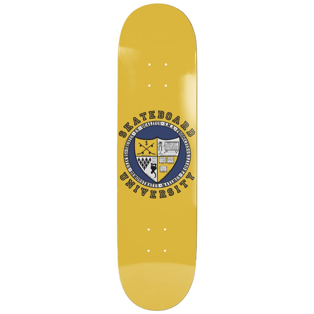 World Industries Skateboard University EX7 Popsicle Yellow Skateboard Deck - 8.25"