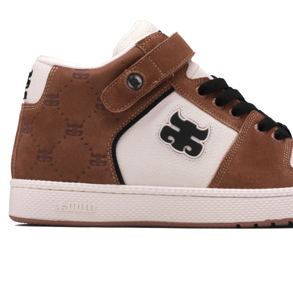 Ipath Grasshopper Brown Cream Suede Shoes - Skatewarehouse.co.uk
