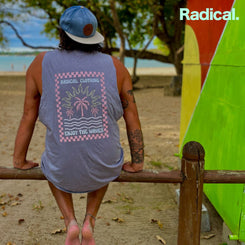 Radical. ETW Sleeveless T-shirt, Unisex - Acid Wash Grey - Skatewarehouse.co.uk