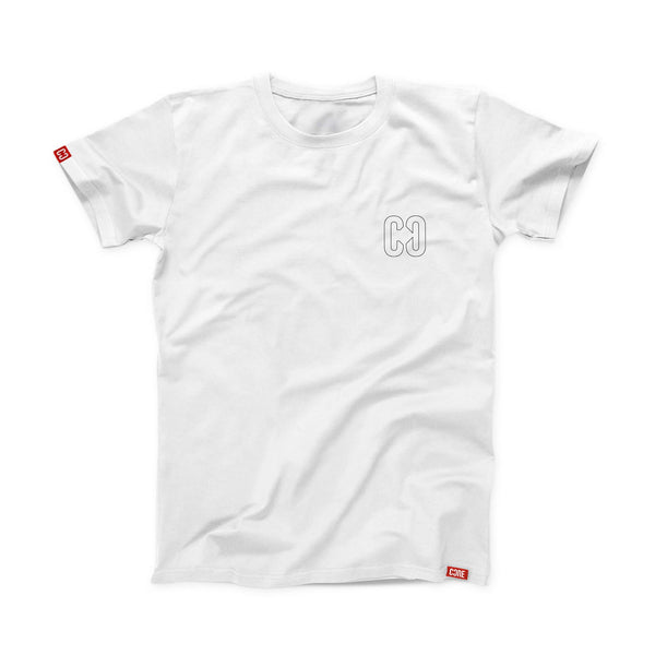 CORE Hollow Icon, Pro T-Shirt - White - Skatewarehouse.co.uk