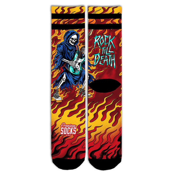 American Socks Rock till death - Mid High Socks