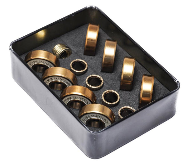 Venom Premium Precision Gold Skateboard Bearings & Venom Bearing Lubricant Pack - Skatewarehouse.co.uk