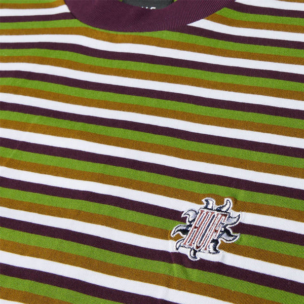 HUF Apollo Striped S / S Knit Boxy Top (Green)