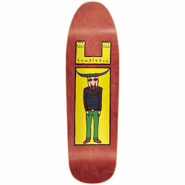 New Deal Templeton Bullman SP Red Skateboard Deck - 9.35