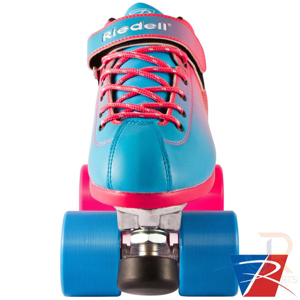 Riedell Dart Ombre Blue / Pink Quad Skates - Skatewarehouse.co.uk
