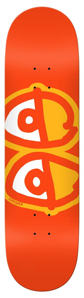 Krooked Eyes (Orange) CN Skateboard Deck - 8.25"