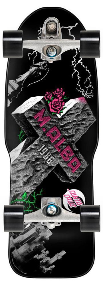 Santa Cruz Reissue Malba Tombstone x Carver Custom Surf Skate Skateboard C7 - 10.24