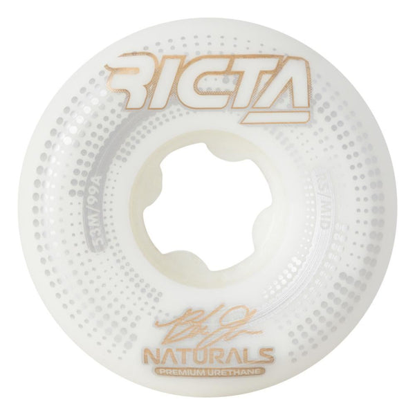 Ricta Skateboard Wheels Johnson Source Natural Mid 99a - White - Skatewarehouse.co.uk