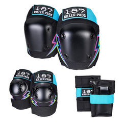 187 Killer Pads Jr.Six Pack Set - Electric Bolt - Skatewarehouse.co.uk