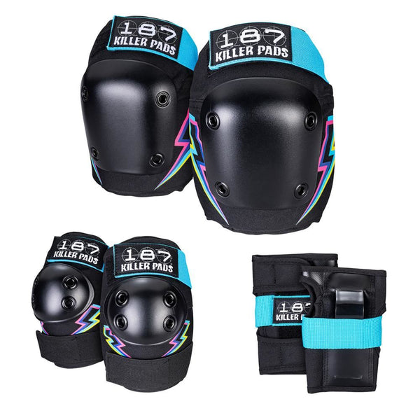187 Killer Pads Jr.Six Pack Set - Electric Bolt - Skatewarehouse.co.uk