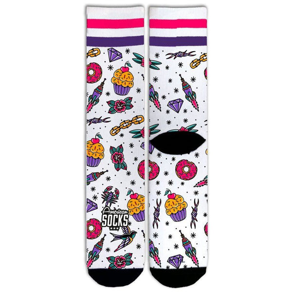 American Socks Cupcake - Mid High Socks