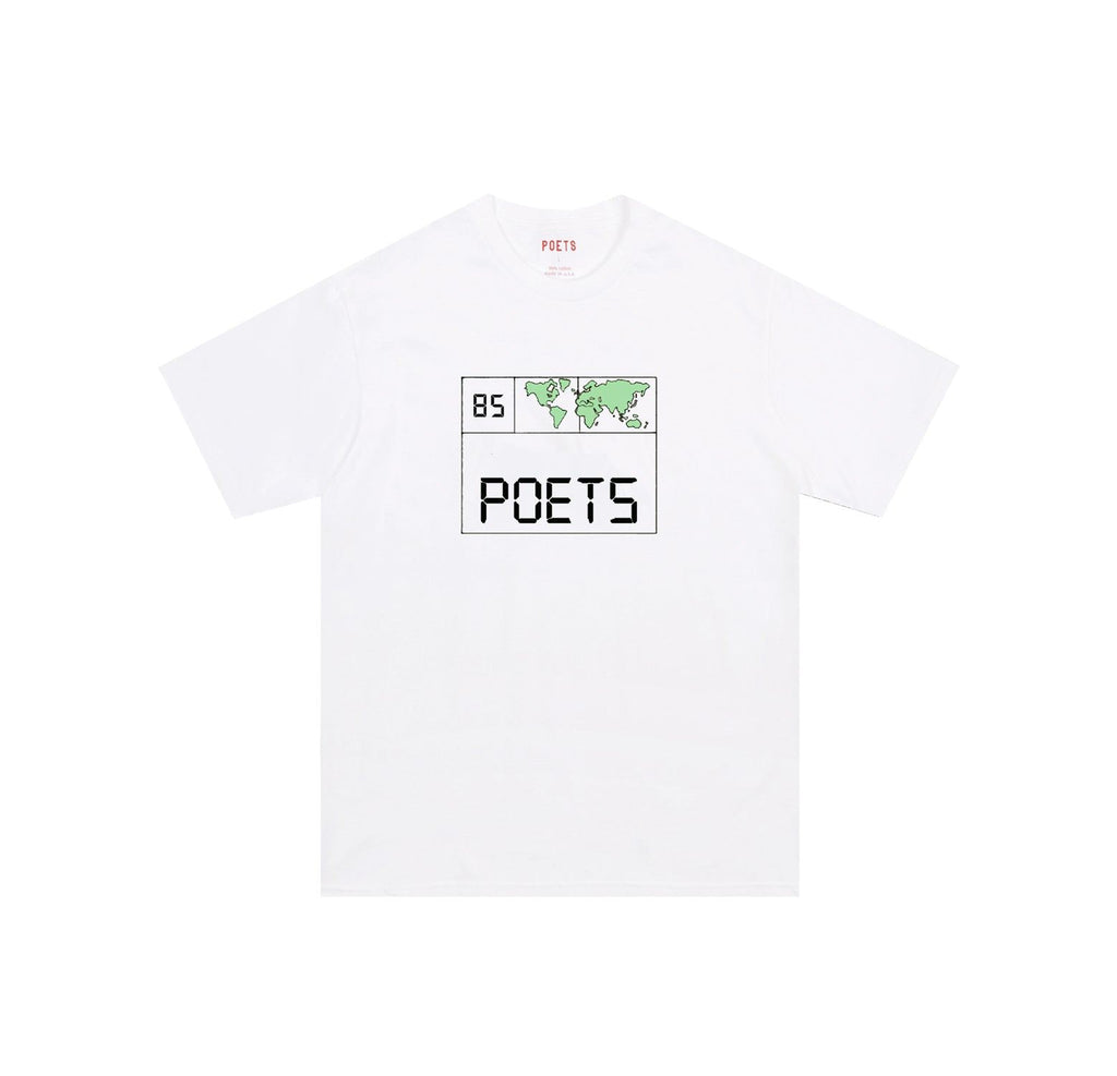 Poets World Clock T-Shirt (White) - M