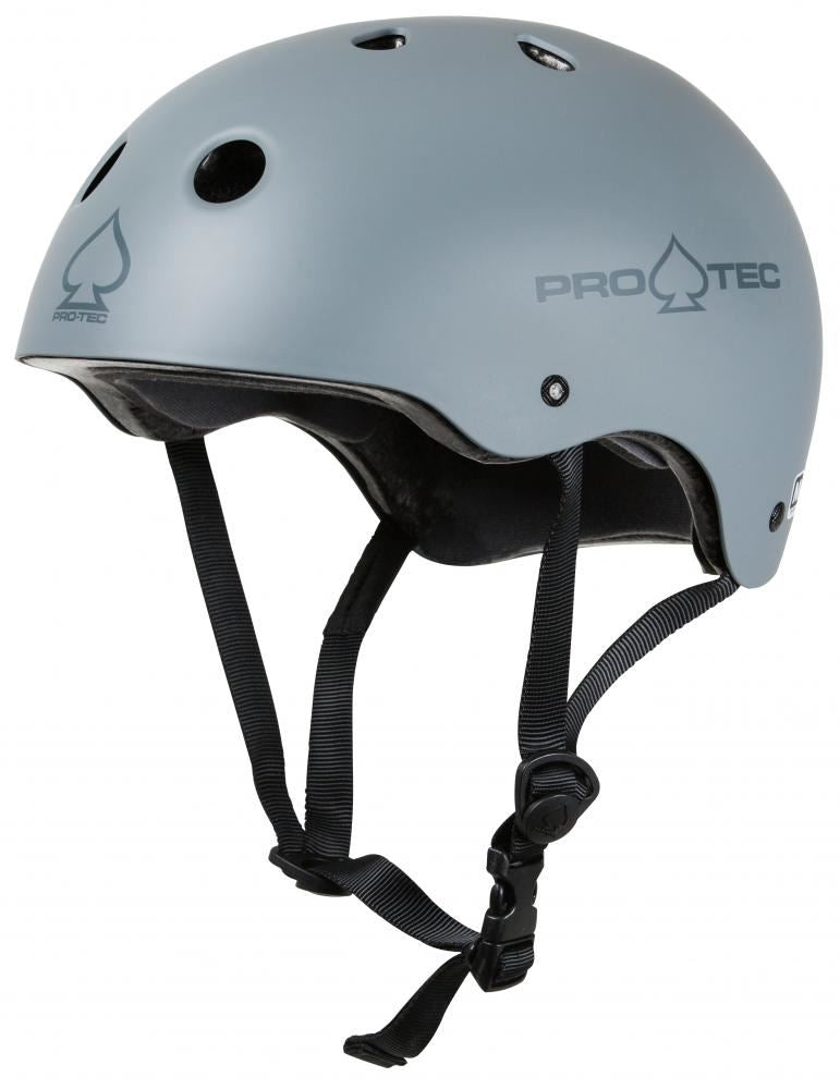 Pro-Tec Helmet Classic Cert - Matte Grey - Skatewarehouse.co.uk