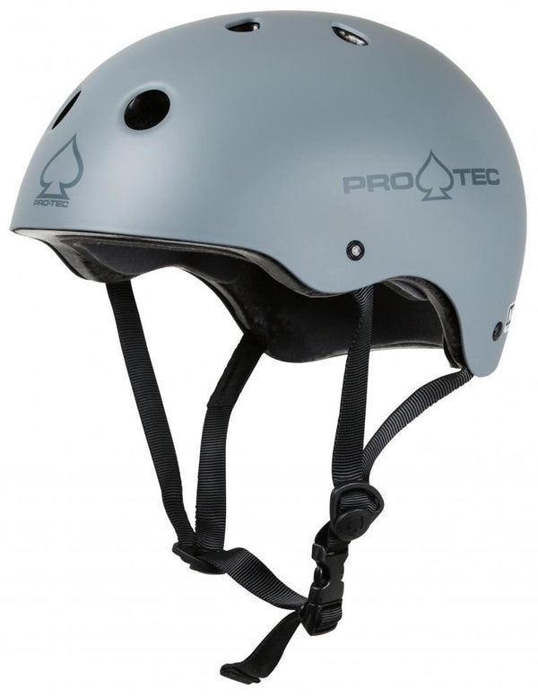 Pro-Tec Helmet Classic Cert - Matte Grey - Skatewarehouse.co.uk