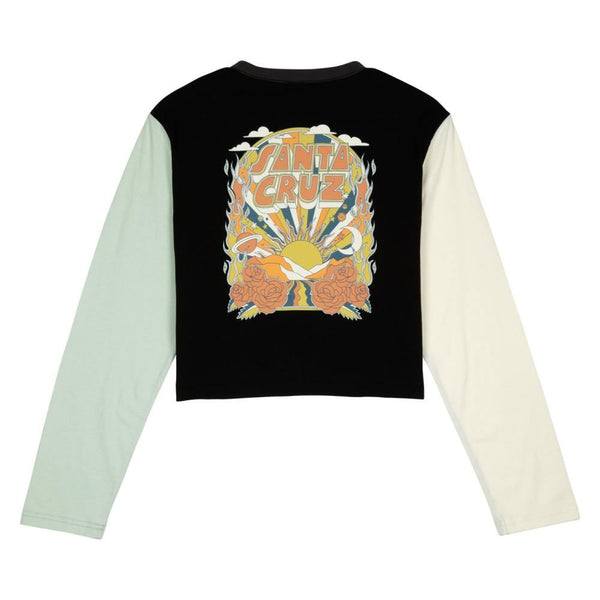 Santa Cruz Womens L/S T-Shirt Foxy Sun - Multi - Skatewarehouse.co.uk