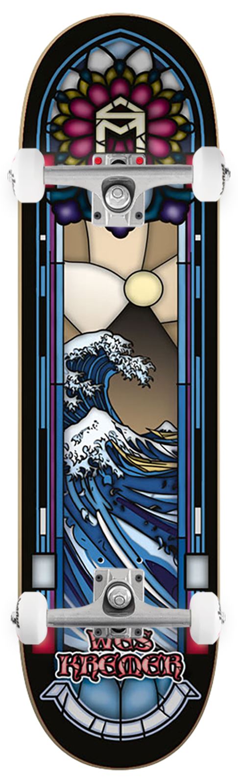 Sk8Mafia Stained Glass Kremer Sk8mafia x Venom Custom Complete Skateboard - 8.5