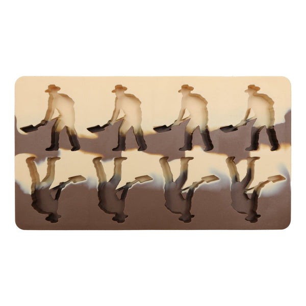 Pass~Port Digger Man Ice Tray (Brown Marble) Accessories - One Size