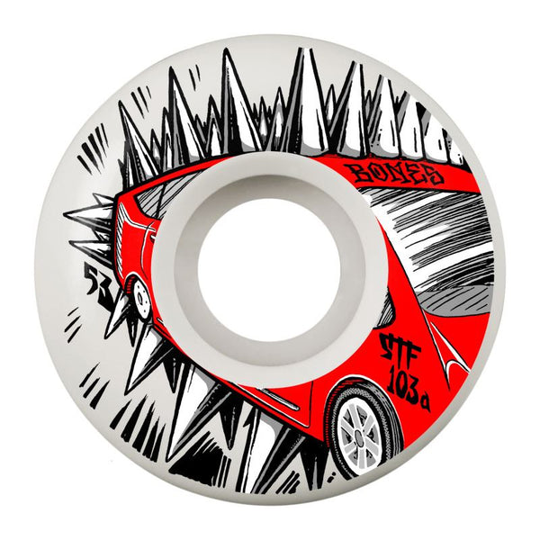 BONES Skateboard Wheels STF 'JUDAS PRIUS' V2 (Locks) 103A - Skatewarehouse.co.uk