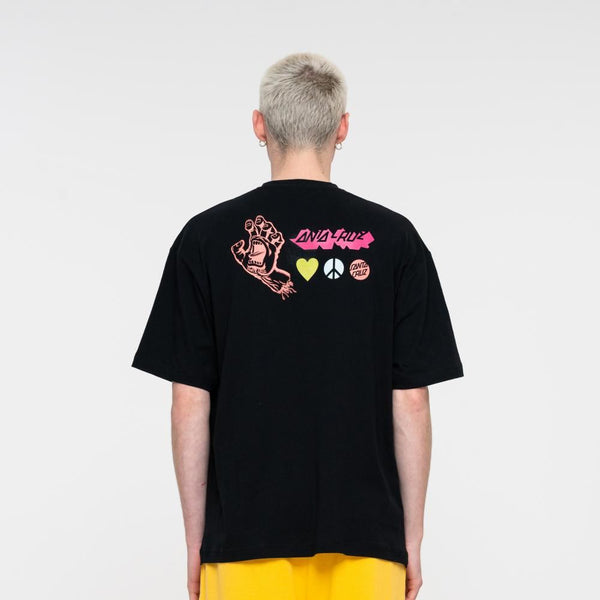 Santa Cruz T-Shirt SC All in T-shirt - Black - Skatewarehouse.co.uk