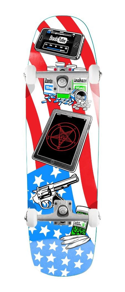 Heritage Cliché American Dream Multi x Venom Custom Complete Skateboard - 8"