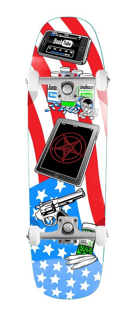 Heritage Cliché American Dream Multi x Venom Custom Complete Skateboard - 8