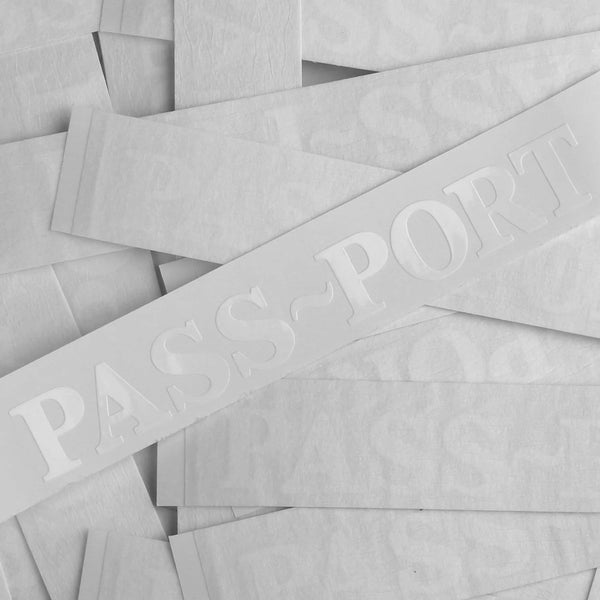 Pass~Port Sticker - White - One Size