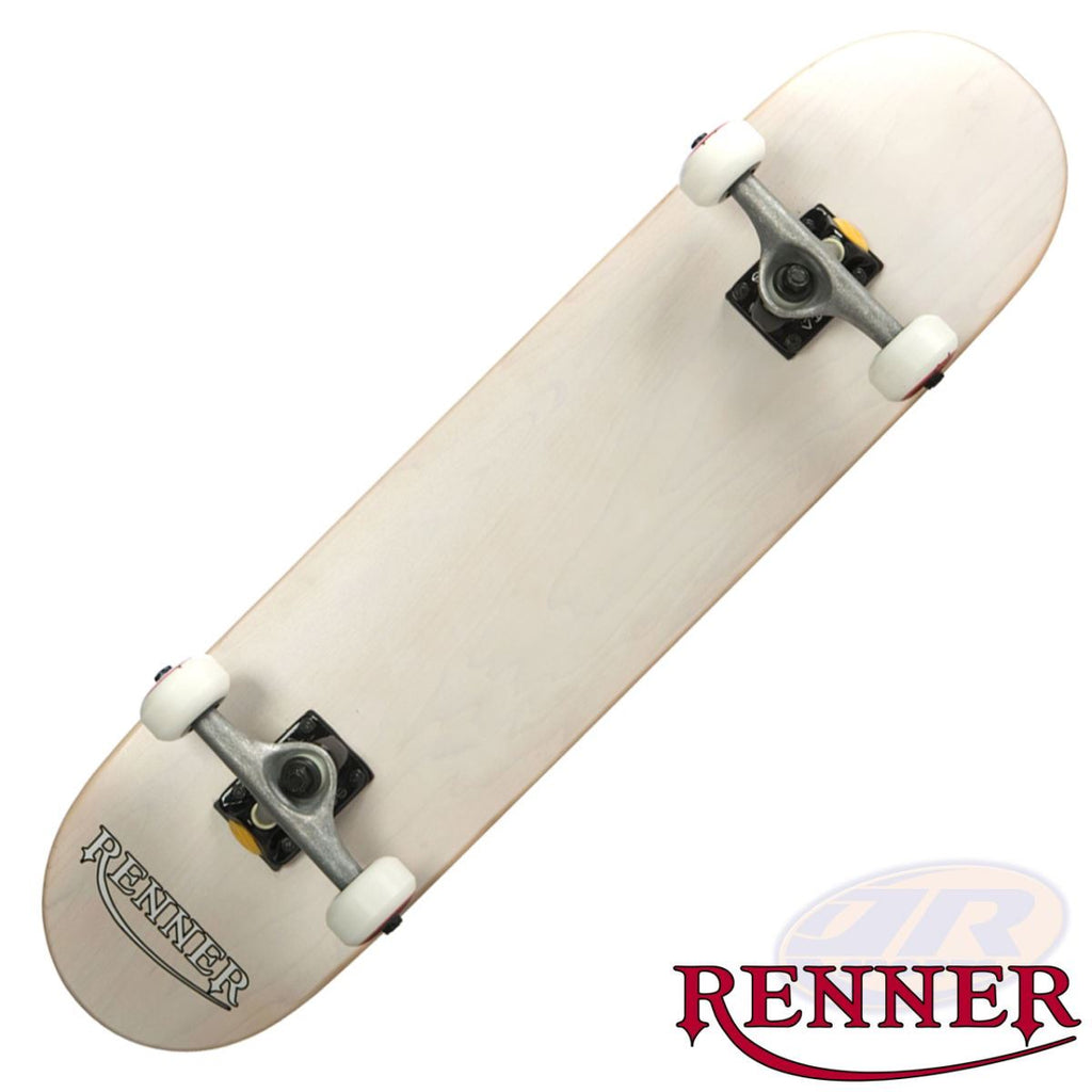 Renner Pro - 7 Ply, Virus Trucks, ABEC 9 - White Complete Skateboard