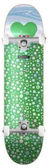 The Heart Supply HS Green Polkahearts Foil Green x Venom Custom Complete Skateboard - 8.0" - Skatewarehouse.co.uk