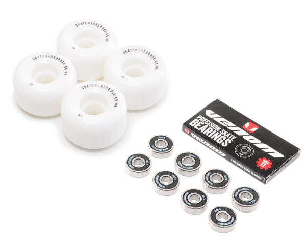Skatewarehouse Conical Skateboard Wheels & Venom ABEC 11 Bearings Pack - Skatewarehouse.co.uk