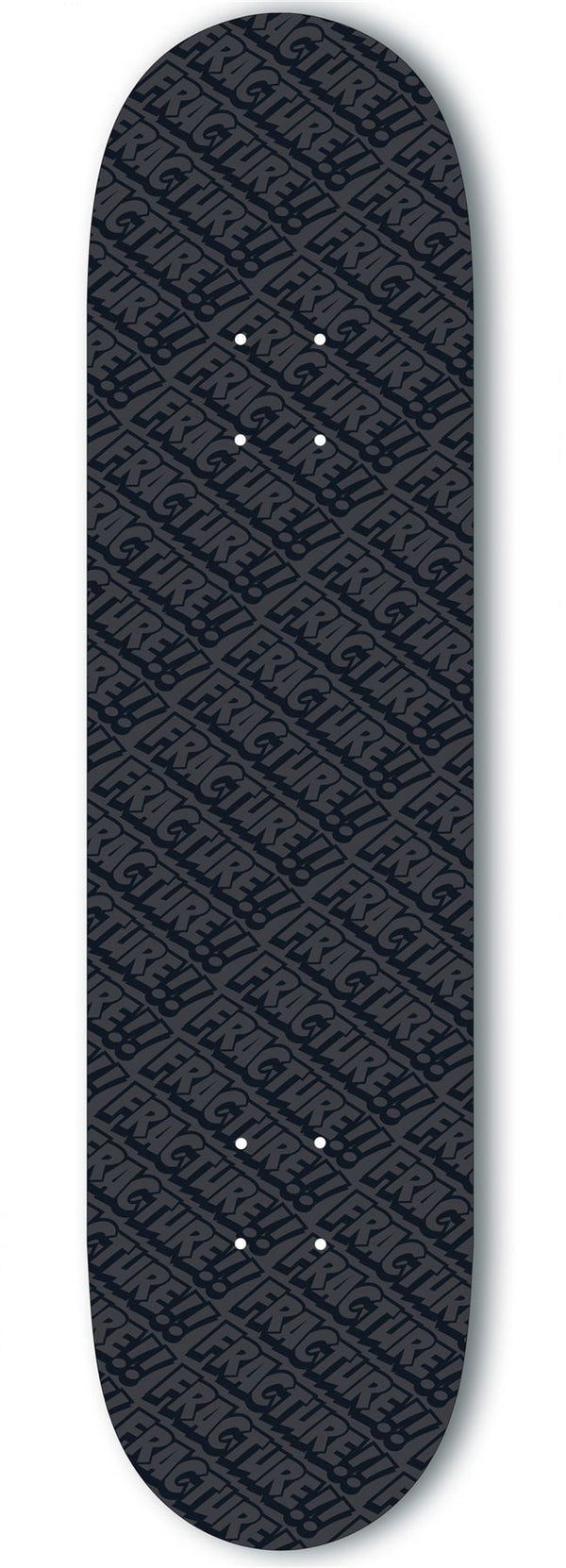 Fracture All Over Comic Black Skateboard Deck -  8.25